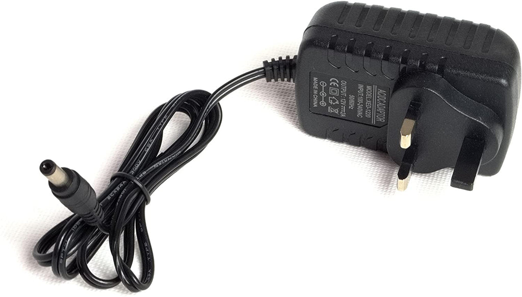 12v UK Plug In Power Supply for CCTV Audio Microphone Security Camera 2.1mm DC Plug 500mA 1A 2A
