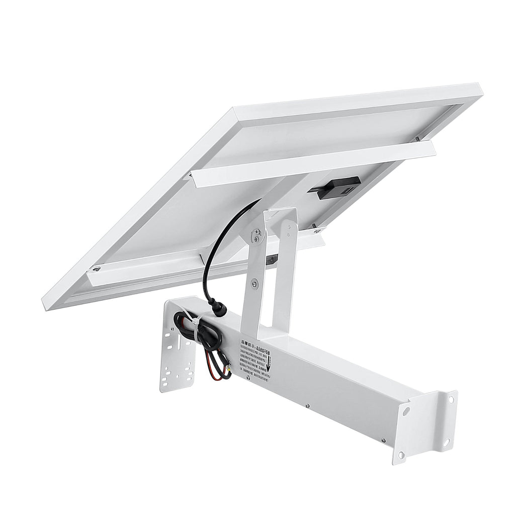 60W CCTV Solar Panel 12v DC 60A Battery Powered Bracket for PTZ Dome / Bullet Camera