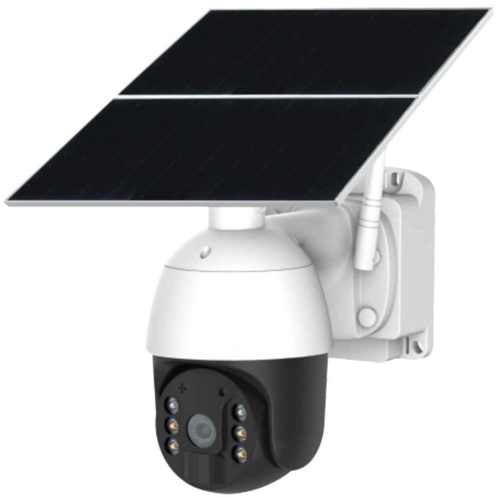4G LTE 24 Hour 365 Days Solar Power PTZ Security Camera Full HD 1080p Video Recorder uBox App