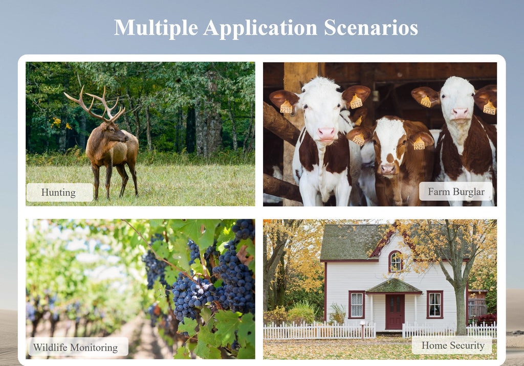 24MP Hunting Trail Camera HD Photo & 1080p Video IP66 Outdoor Wildlife 0.4s PIR Detection