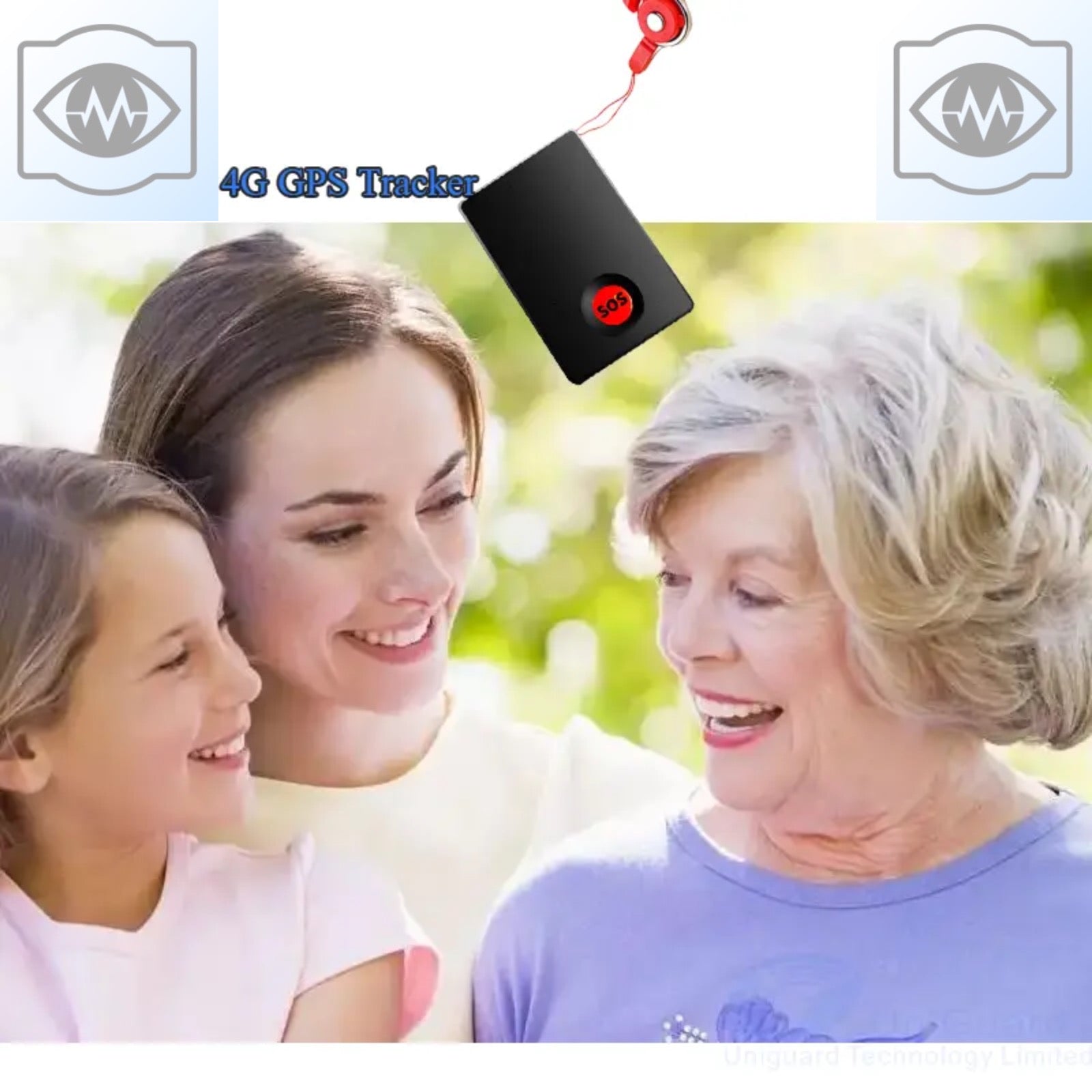 B21P 4G GPS Personal Tracker 7 Day Battery SOS button Audio Monitor Geo Fence Push Alerts