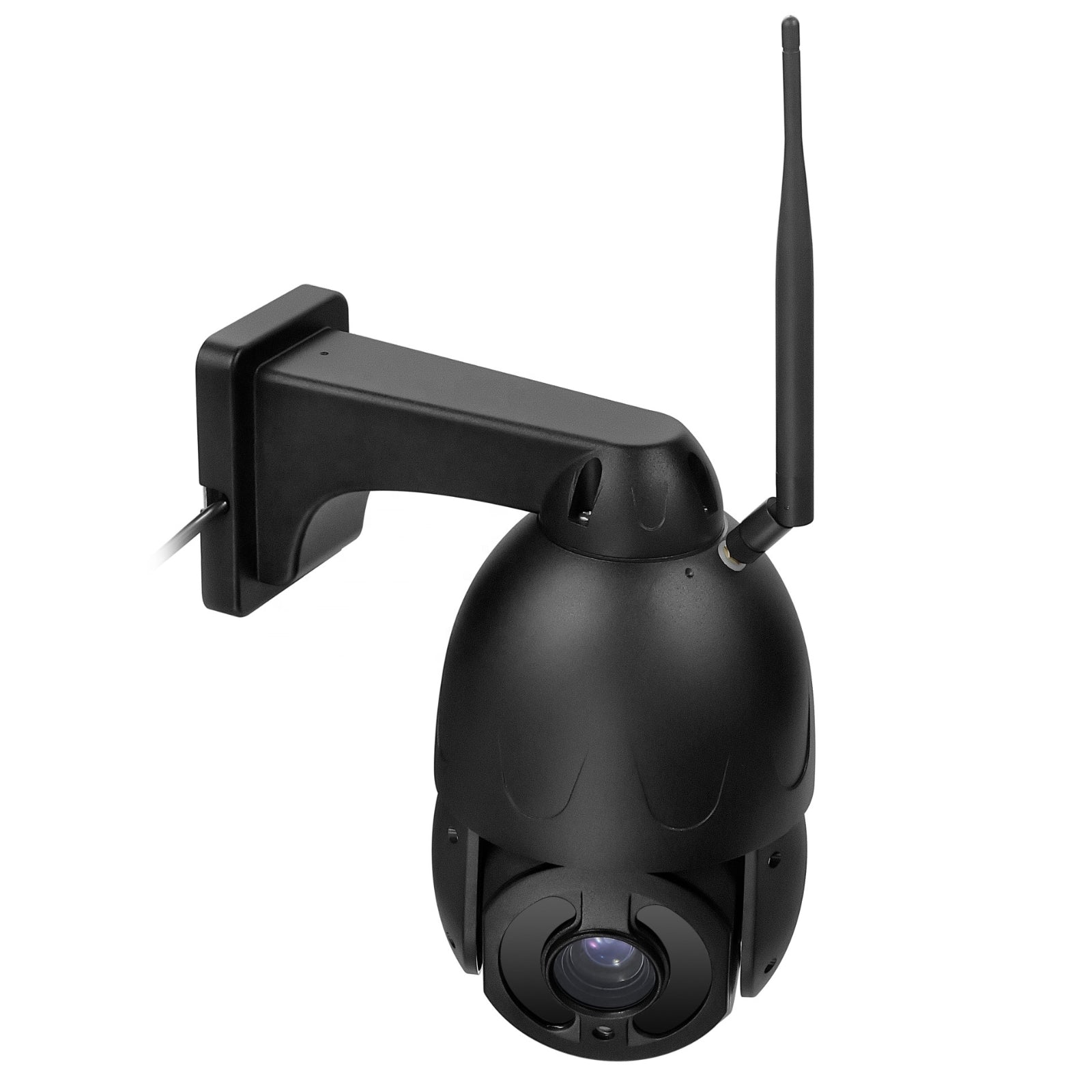 4G Wireless CCTV Dome Camera 40x Optical Zoom Human Tracking PTZ Night Vision 5MP High Definition Solid Metal Housing