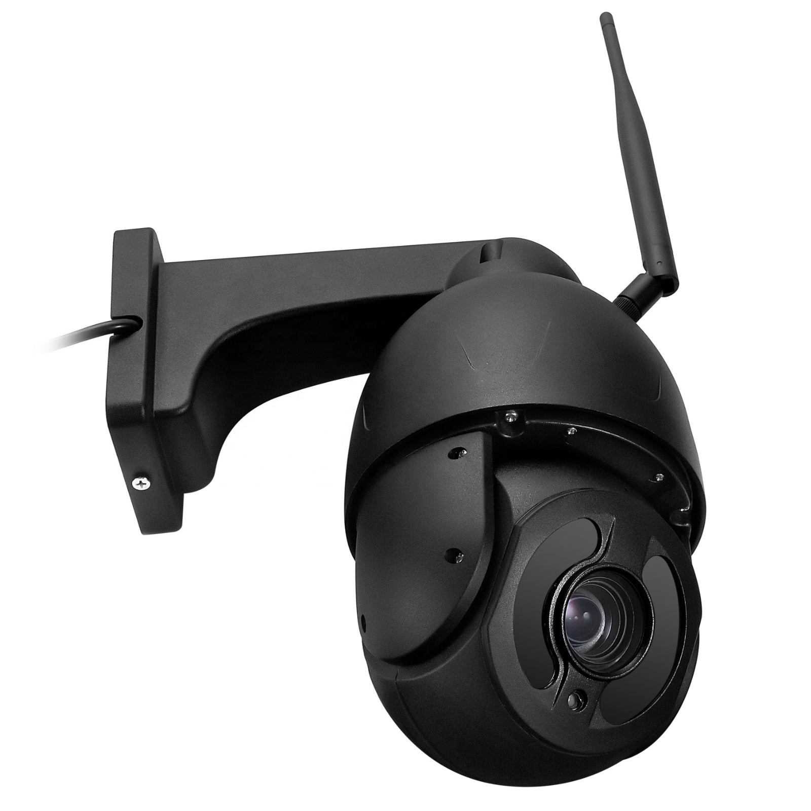 4G Wireless CCTV Dome Camera 40x Optical Zoom Human Tracking PTZ Night Vision 5MP High Definition Solid Metal Housing