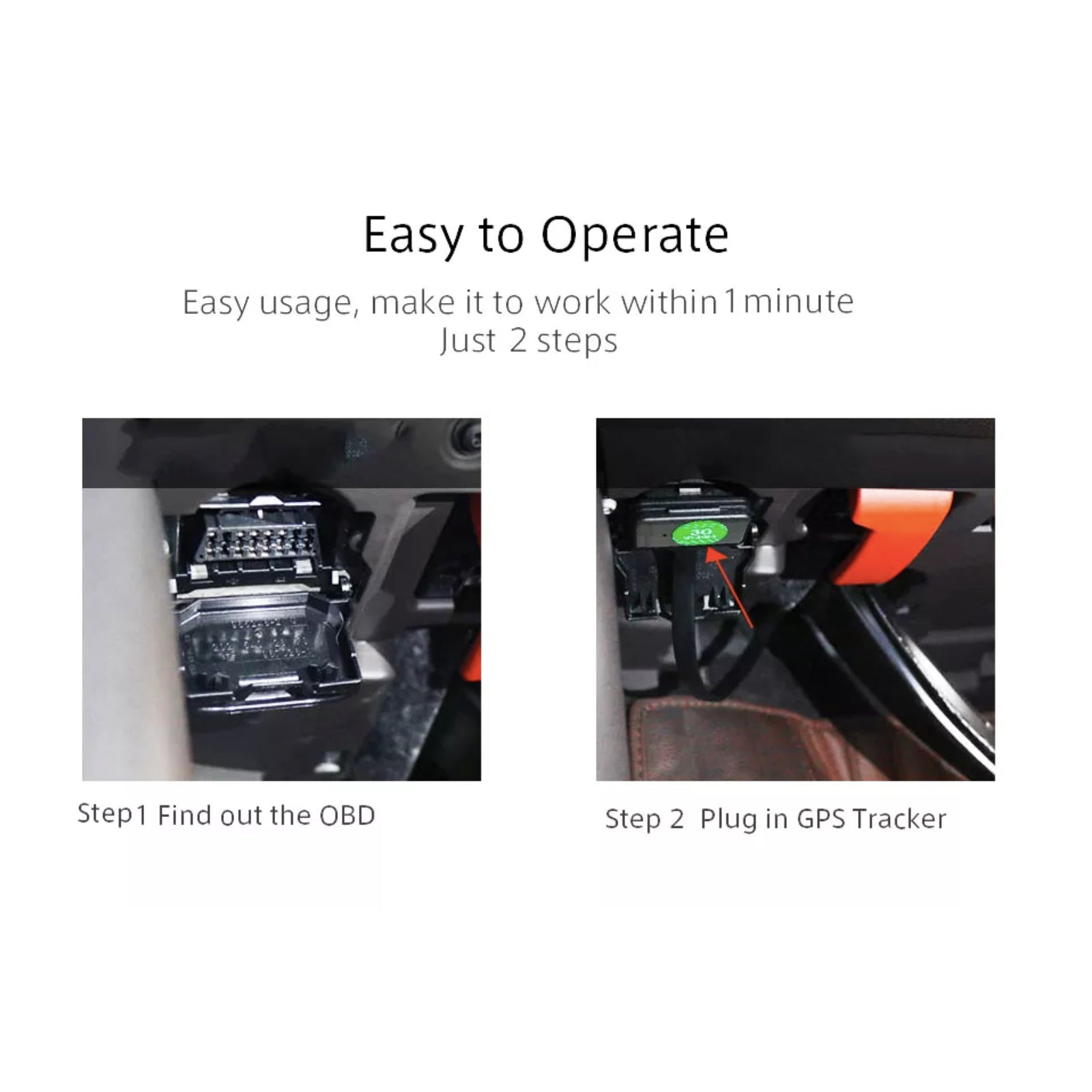 4G GPS Car Tracker in 16 Pin OBD Plug Real Time Tracking Geo-Fence Vibrate Motion Alarm Free App