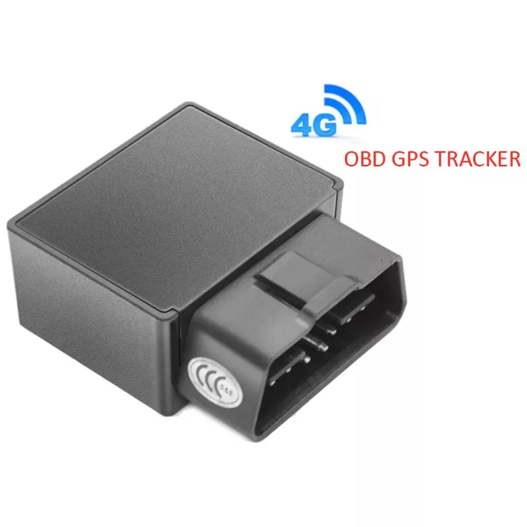4G GPS Car Tracker in 16 Pin OBD Plug Real Time Tracking Geo-Fence Vibrate Motion Alarm Free App