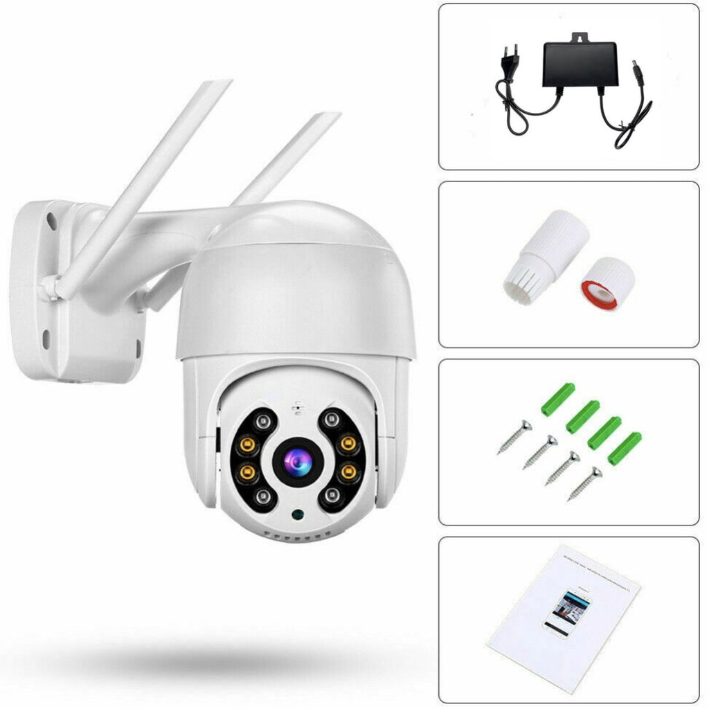 4K 8MP Human Tracking Camera Wireless Wi-Fi Night Vision Outdoor PTZ CCTV Video Recorder