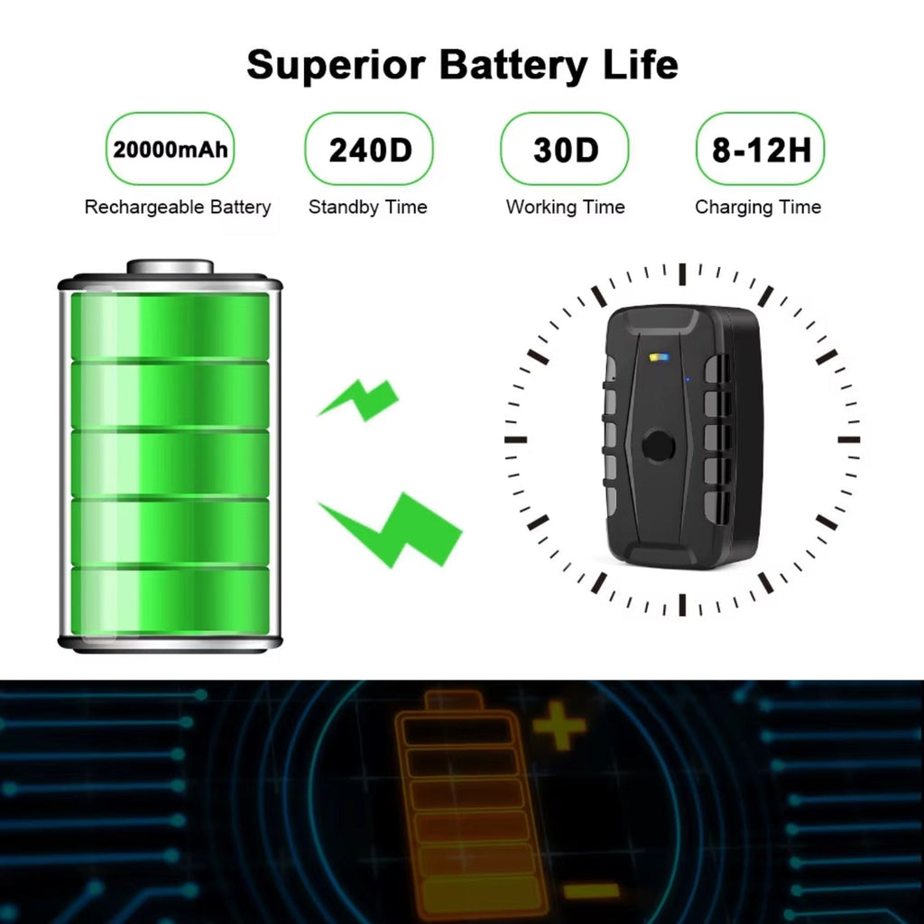 4G GPS Car Tracker Magnetic Waterproof 3-9 Month Battery Free Smartphone App & UK Sim