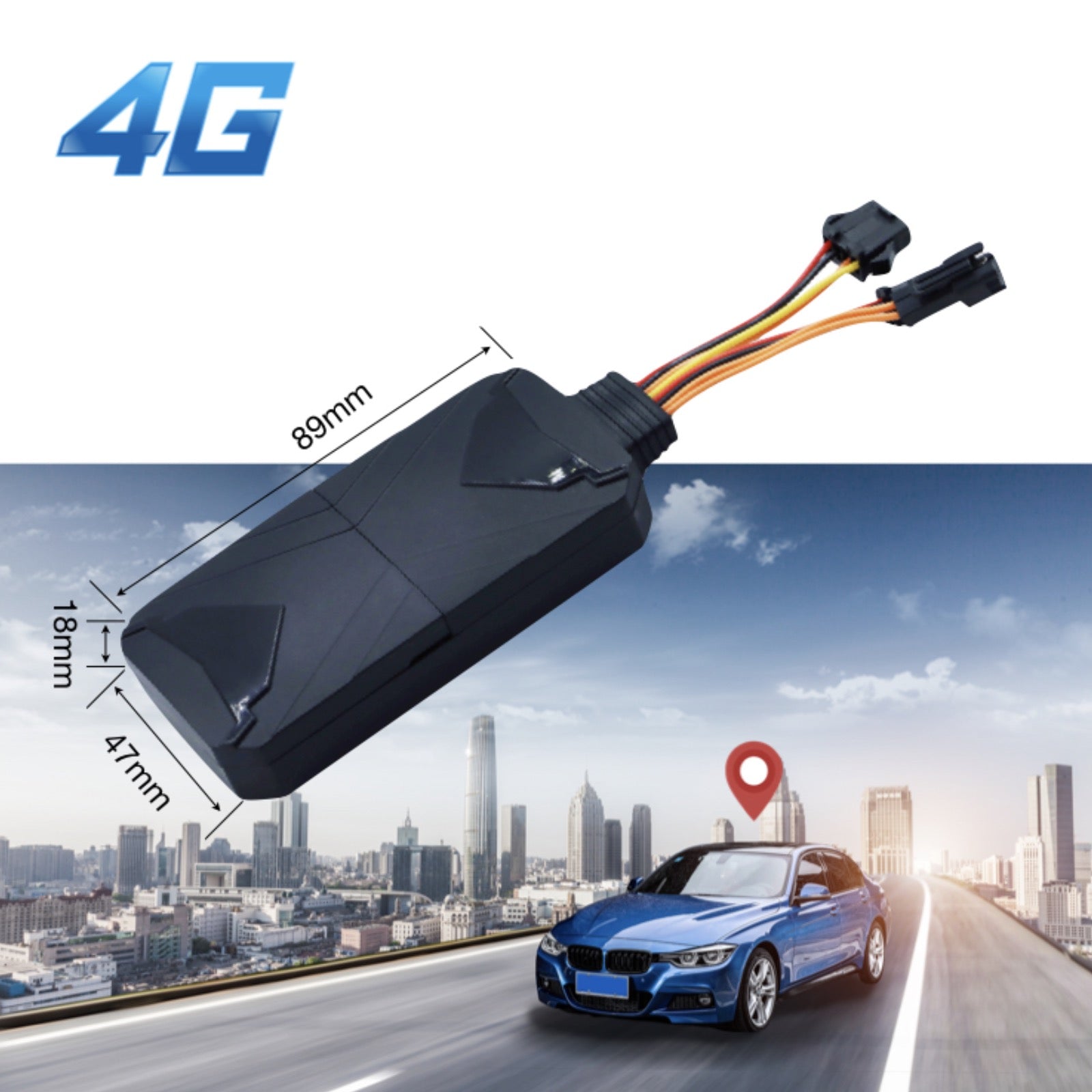 Global Band 4G Tracker GPS Vehicle Tracker LK980 Engine Cut Off SOS Microphone Motion Geo-Fence Alerts