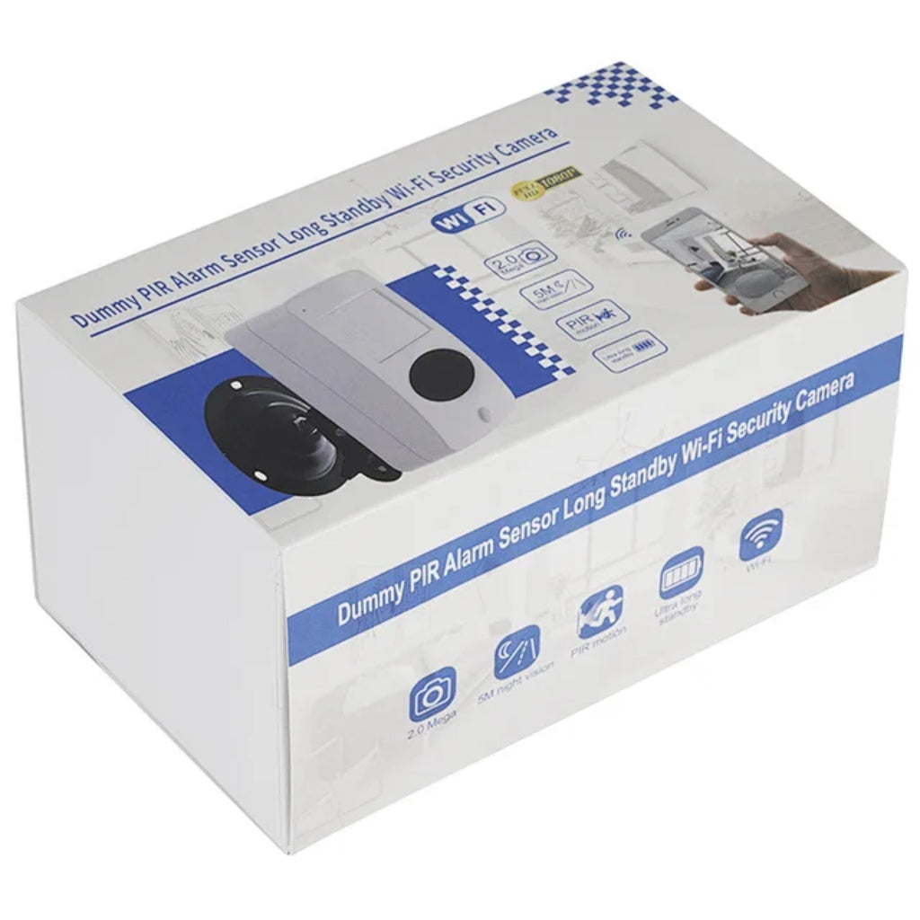 Ultra Long Battery Wi-Fi Security Camera in Black PIR Alarm Sensor Motion Detect Recorder & Alert