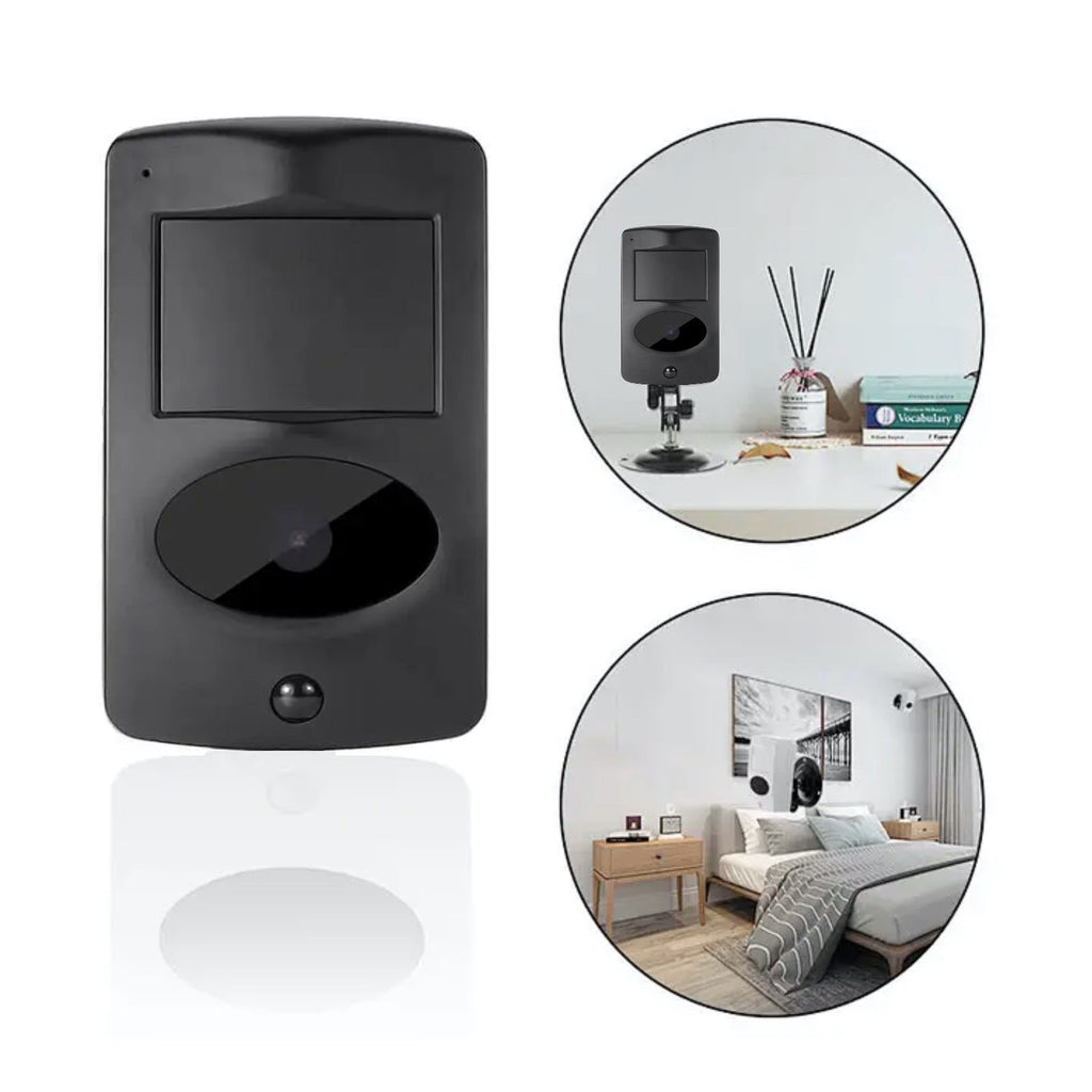 Ultra Long Battery Wi-Fi Security Camera in Black PIR Alarm Sensor Motion Detect Recorder & Alert