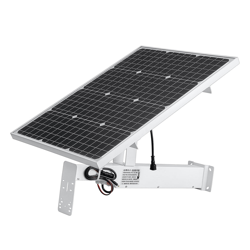 60W CCTV Solar Panel 12v DC 60A Battery Powered Bracket for PTZ Dome / Bullet Camera