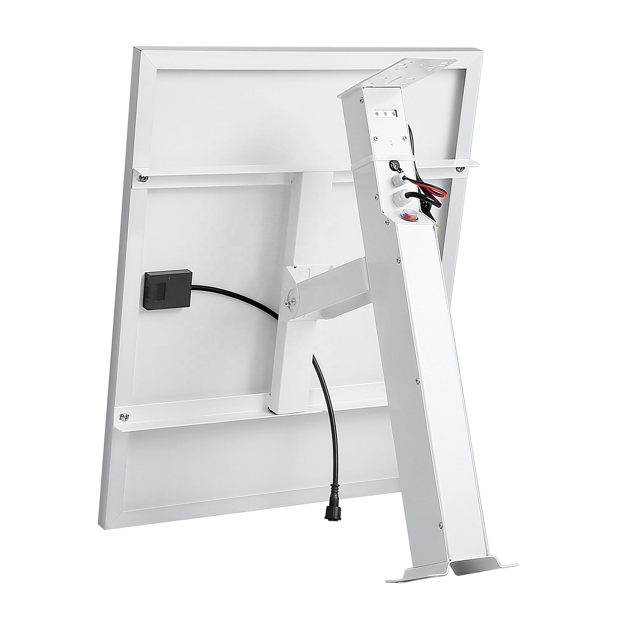 60W CCTV Solar Panel 12v DC 60A Battery Powered Bracket for PTZ Dome / Bullet Camera