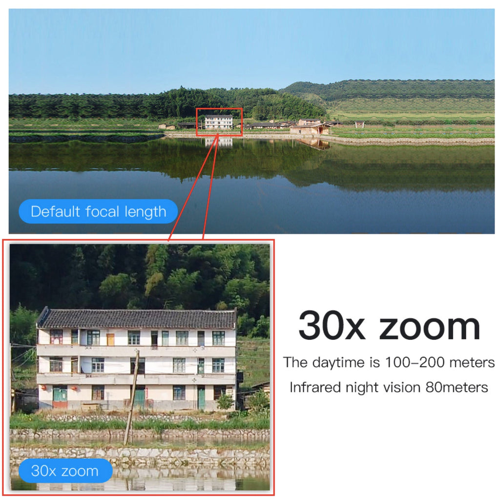 Wireless 4G PTZ Dome Camera 30x Optical Zoom 355º Pan 90º Tilt & 80m Night Vision Human Tracking