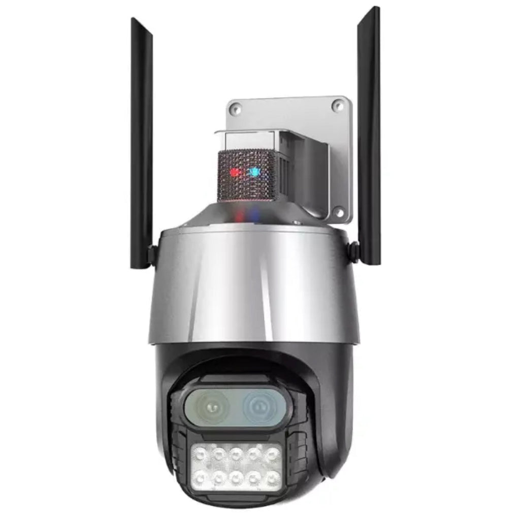 8MP Wireless Wi-Fi CCTV Camera 8x Optical Zoom Dual Lens PTZ Human Tracking Alarm Light