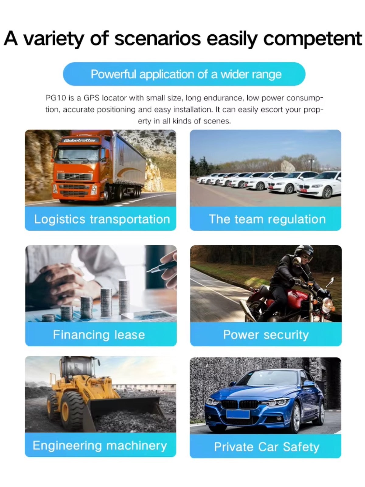 PG10 Mini Magnetic GPS Tracker Live Historical Track Audio Monitor 1 Month Battery Geo Fence Push Alerts