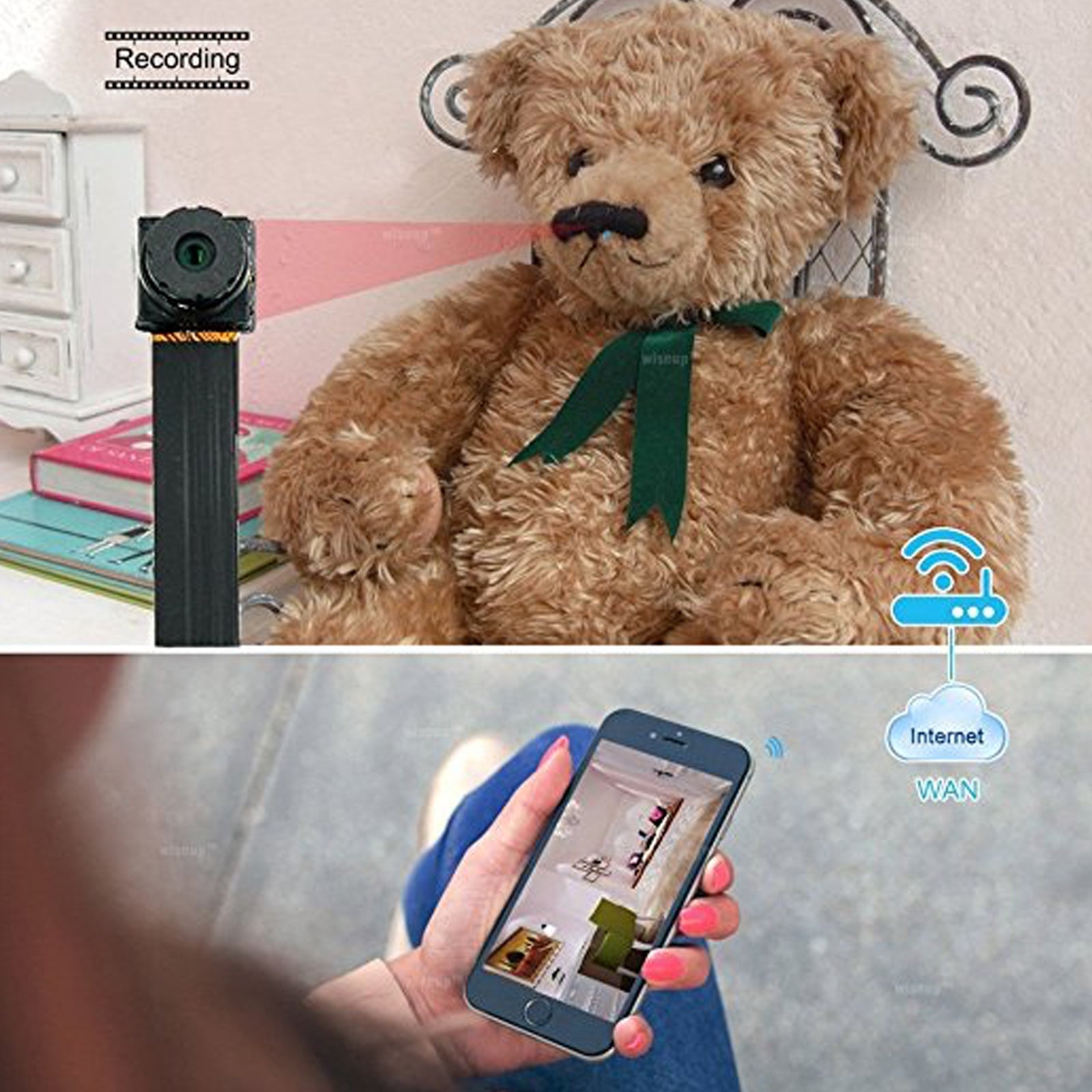 4K Ultra HD Wireless Wi-Fi Camera Module 1080p Video/Audio Recorder on LookCamPro App