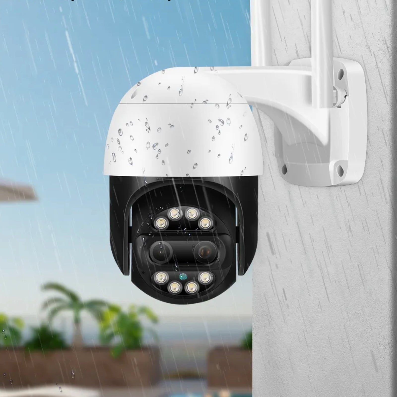 4K 8MP Dual Lens Camera 8x Zoom Ai Human Tracking PTZ Wireless Wifi Dome Full Colour Night Vision