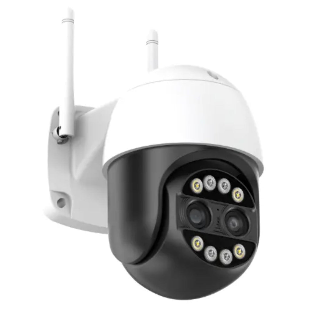4K 8MP Dual Lens Camera 8x Zoom Ai Human Tracking PTZ Wireless Wifi Dome Full Colour Night Vision