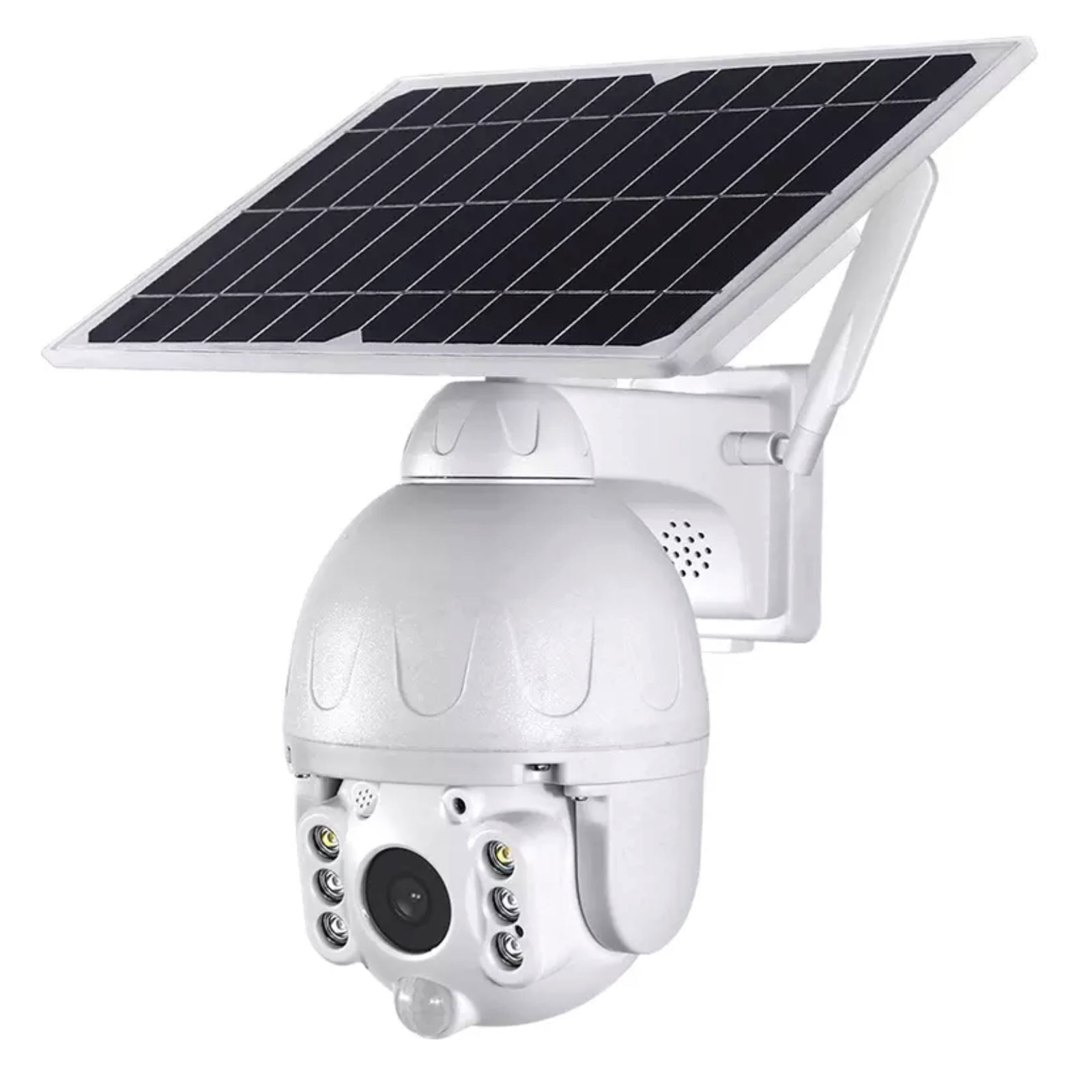 Solar Power 4G Sim Card PTZ Security Camera Pan Tilt Zoom 128GB Video Recorder 2 Way Audio