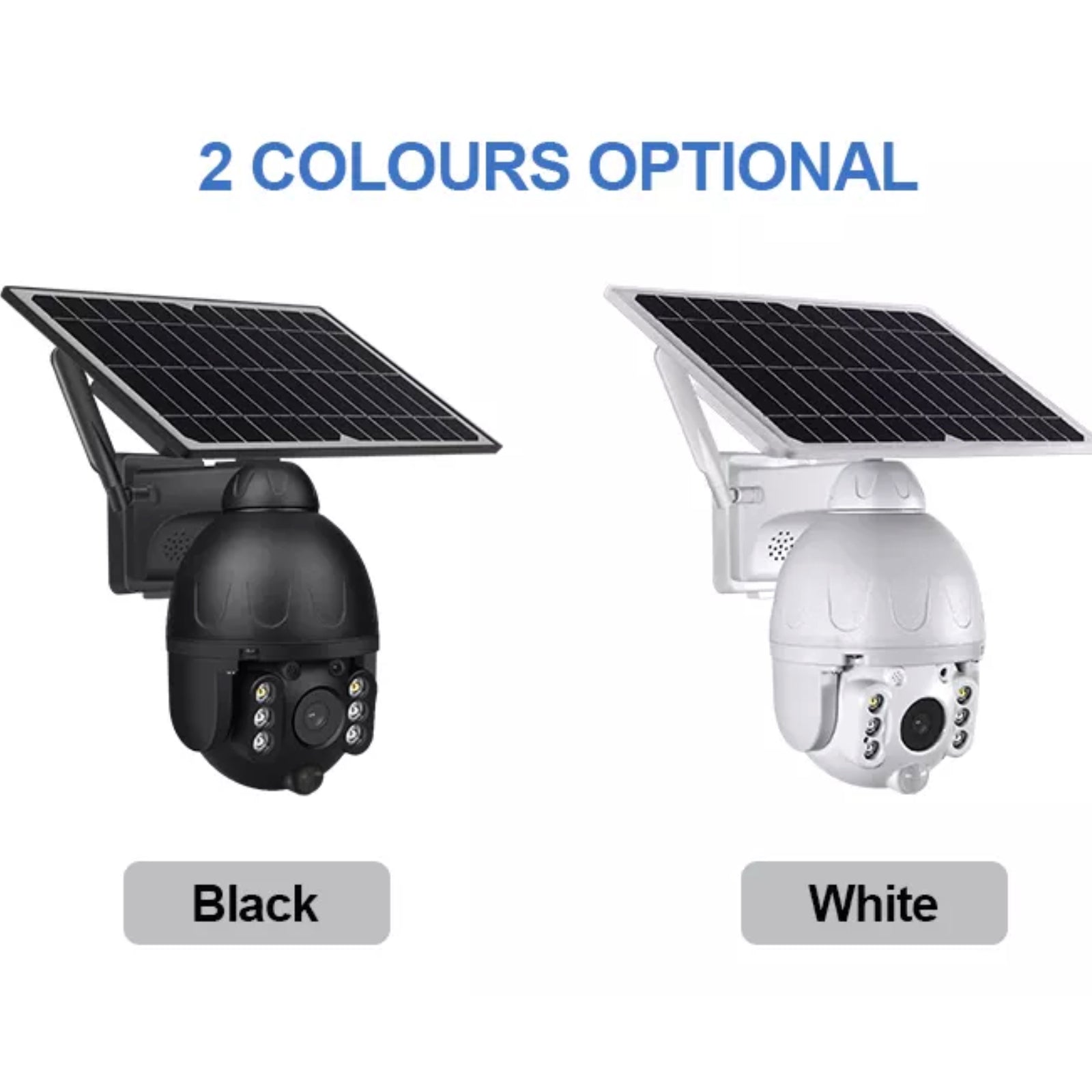 Solar Power 4G Sim Card PTZ Security Camera Pan Tilt Zoom 128GB Video Recorder 2 Way Audio