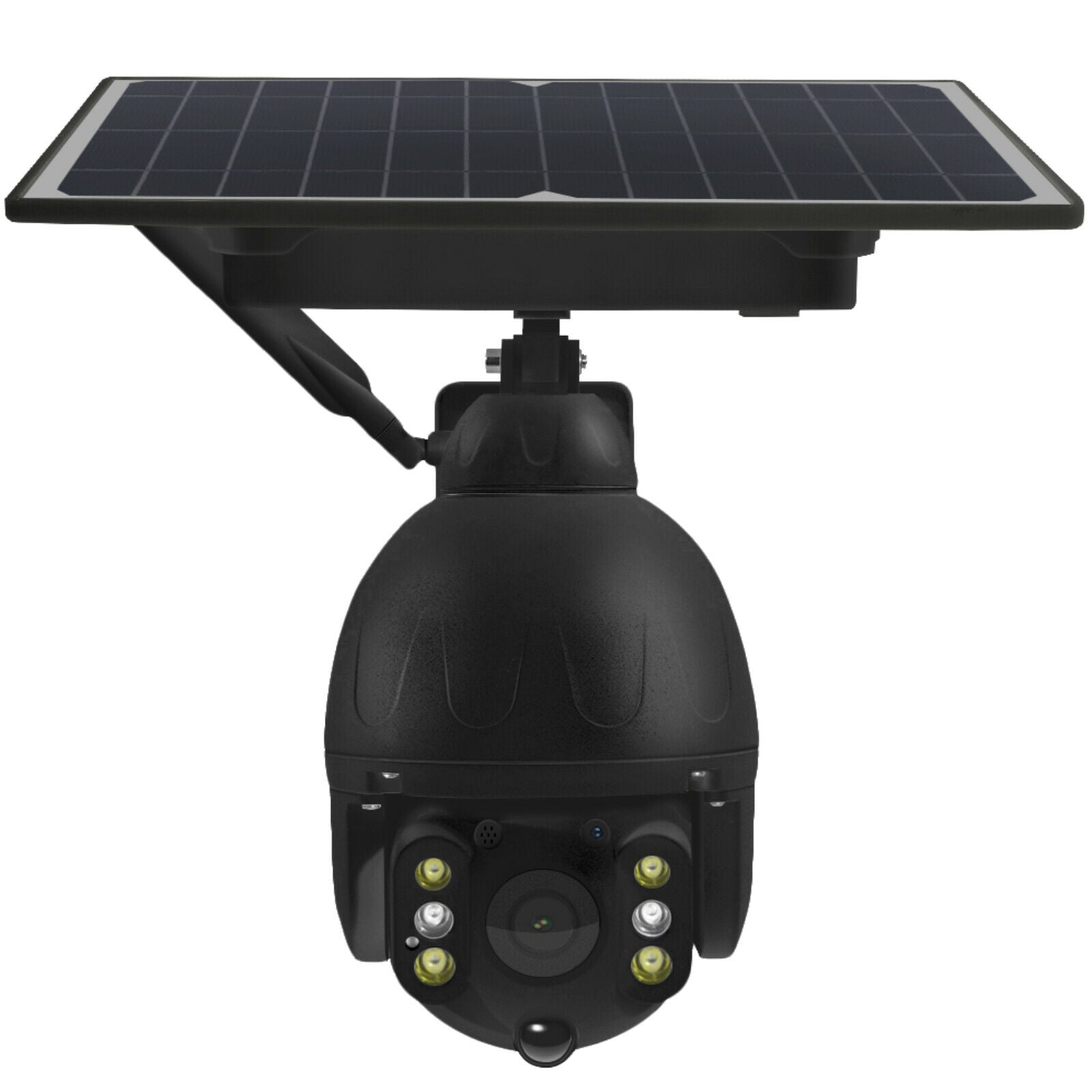 4G WiFi Solar Power Dome Camera Wireless Video CCTV PTZ 2 Way Audio PIR Night Vision