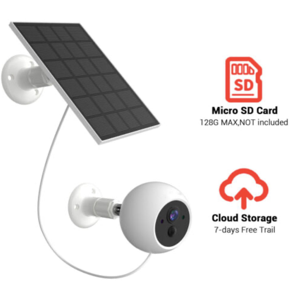 Wireless Wi-Fi Solar Power Camera  Wireless Wi-Fi CCTV ICSee App Video Recorder 2 Way Audio Night Vision