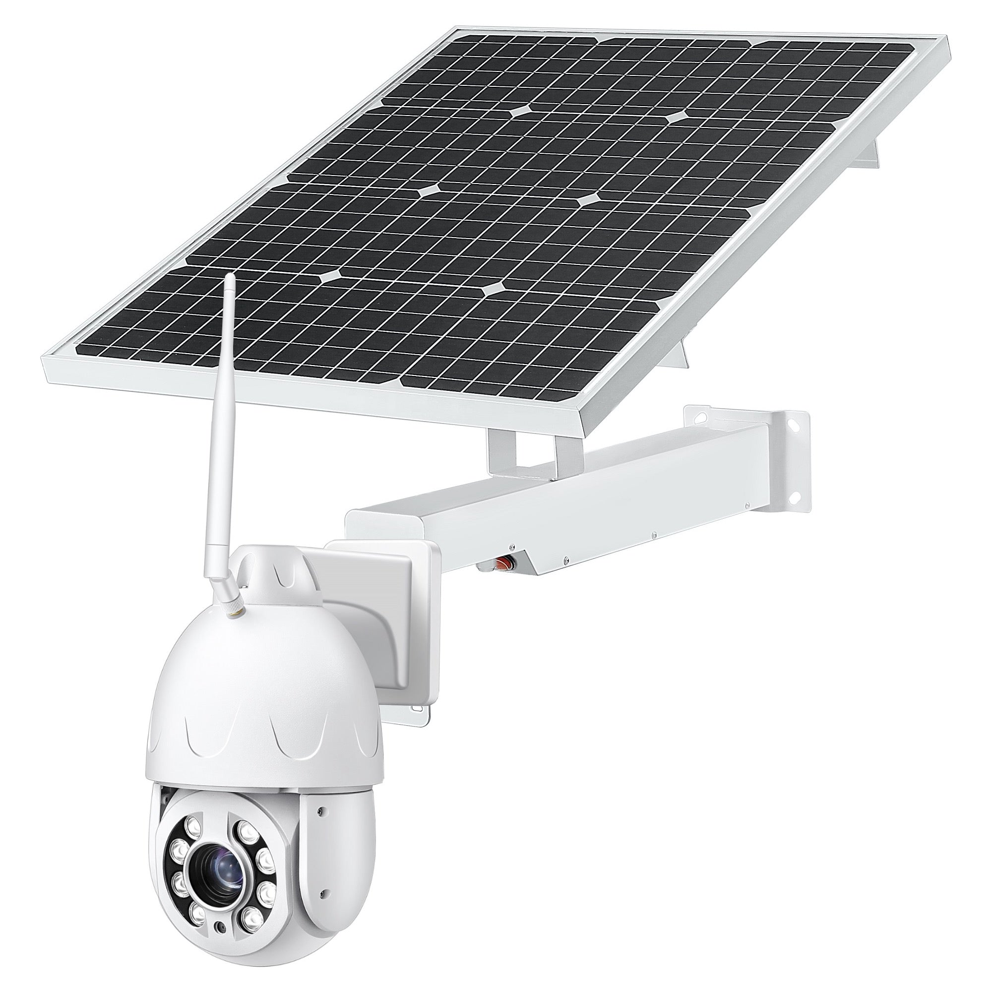 Wireless 4G PTZ Dome Camera 30x Optical Zoom 355º Pan 90º Tilt & 80m Night Vision Human Tracking