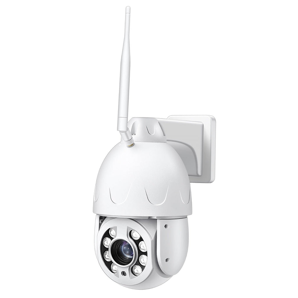 Wireless 4G PTZ Dome Camera 30x Optical Zoom 355º Pan 90º Tilt & 80m Night Vision Human Tracking