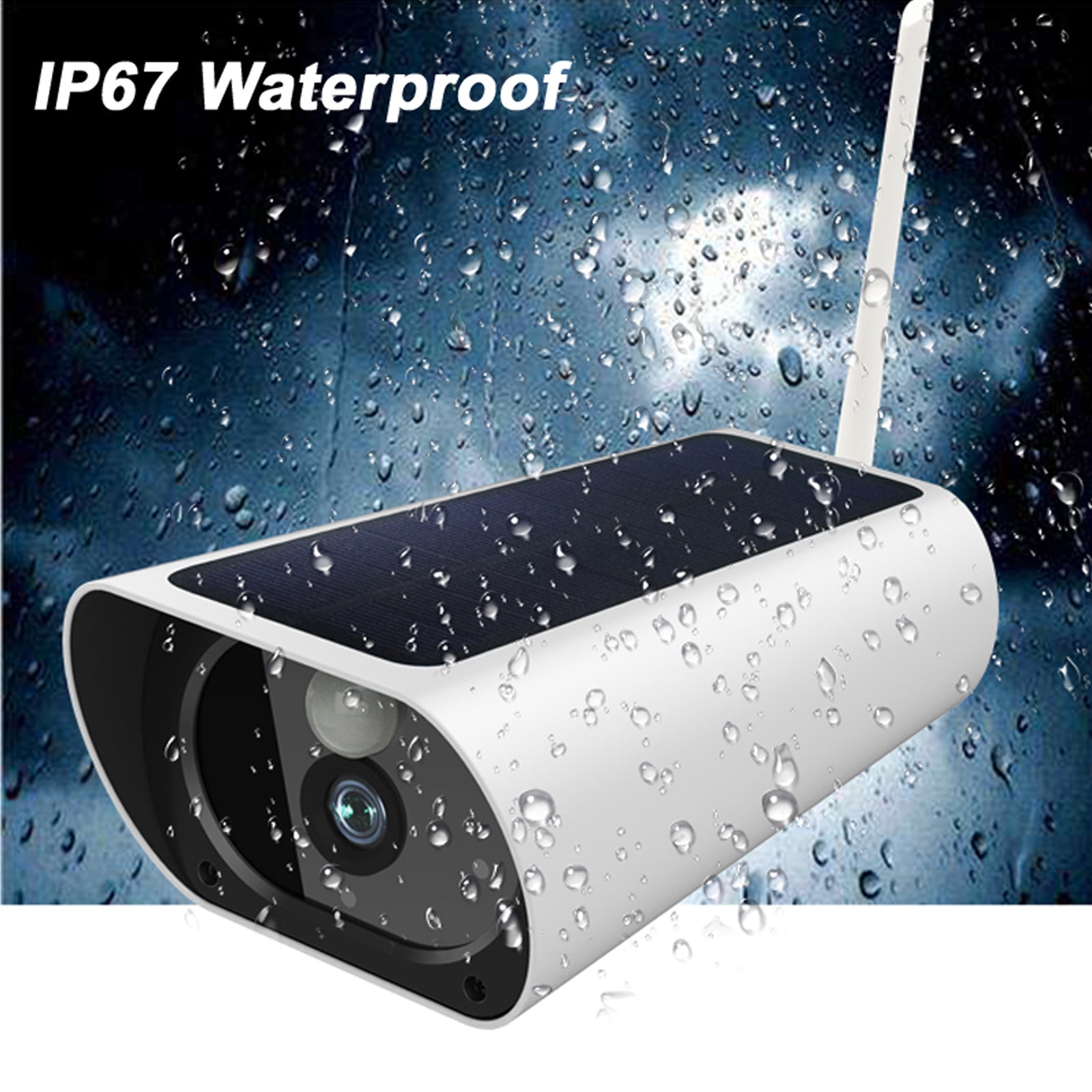 Y9 Wireless 4G Wifi Solar Power Wire Free Video Camera CCTV Security All Year Round