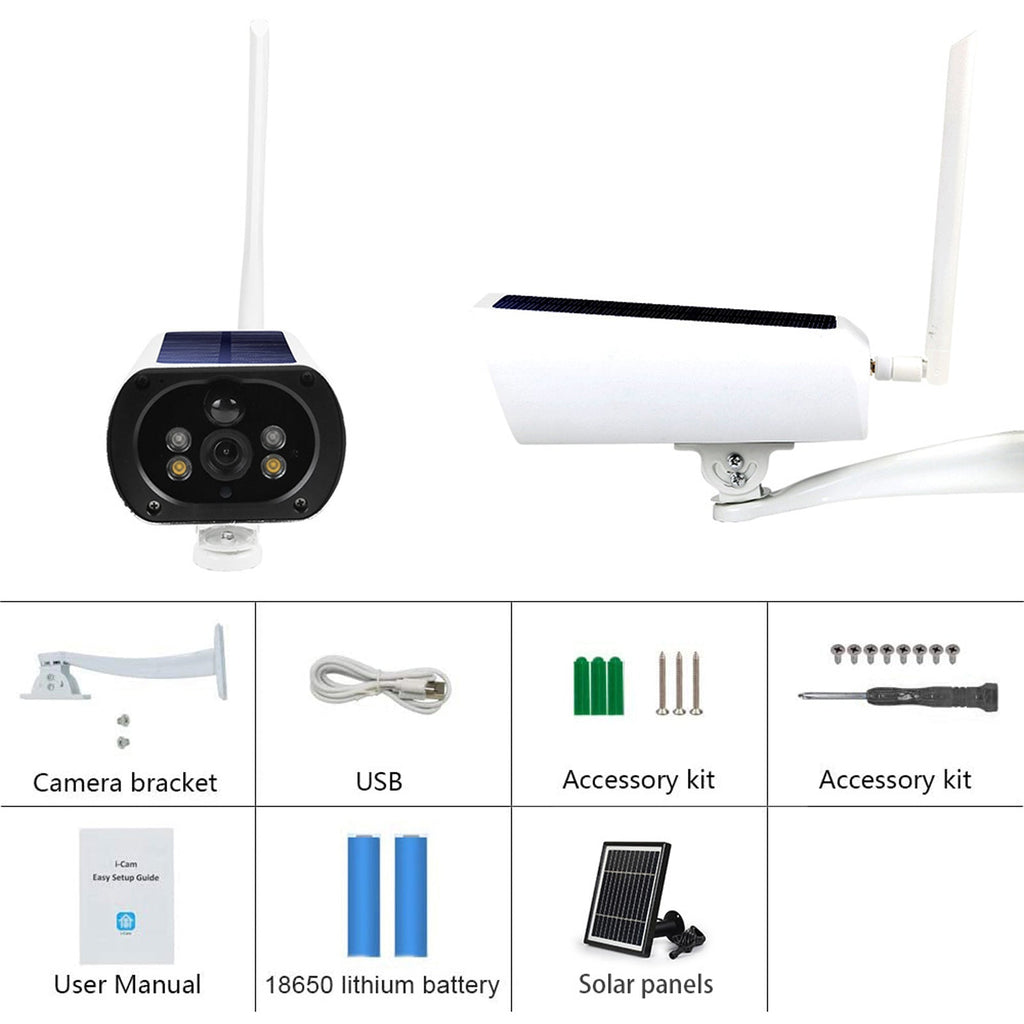 Y9 Wireless 4G Wifi Solar Power Wire Free Video Camera CCTV Security All Year Round