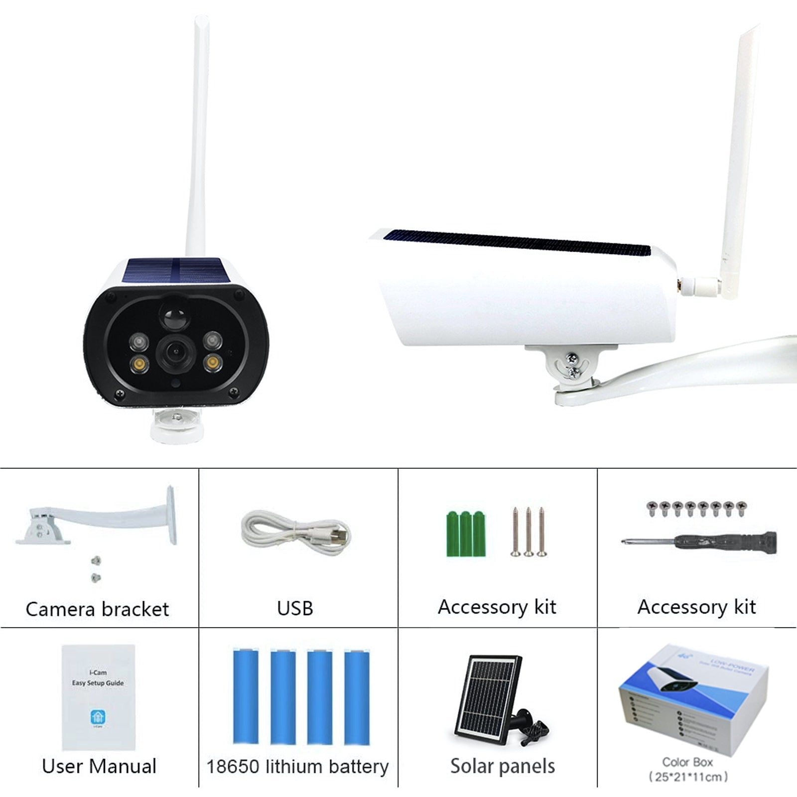 4G Solar Power Camera 1080p HD Video Recorder uBox App Push Notification Alert